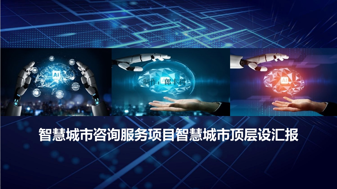智慧城市咨询服务项目智慧城市顶层设汇报[46页PPT]